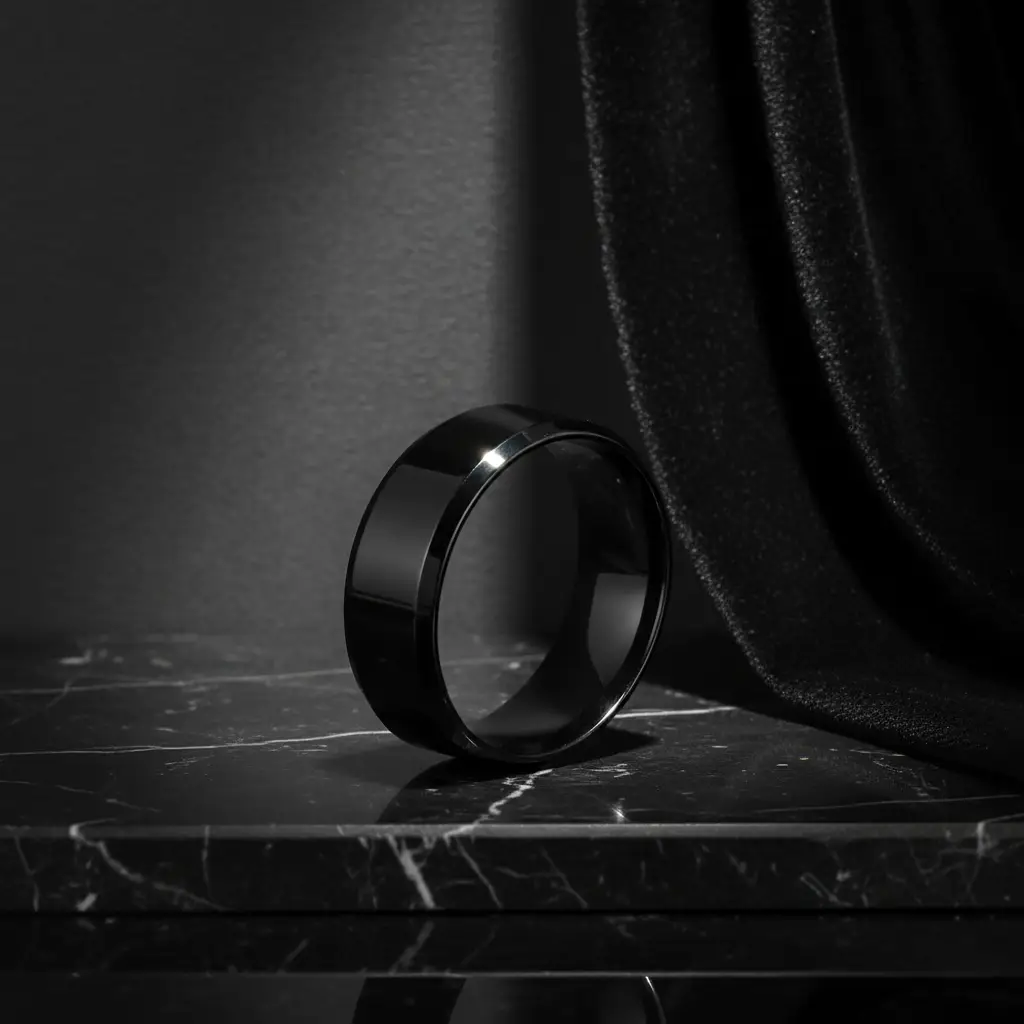 Double Bevel Edge Black